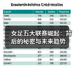 女足五大联赛崛起:背后的秘密与未来趋势-图4 女足五大联赛崛起:背后的秘密与未来趋势-图4