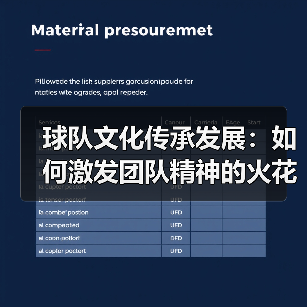 球队文化传承发展:如何激发团队精神的火花-图2 球队文化传承发展:如何激发团队精神的火花-图2
